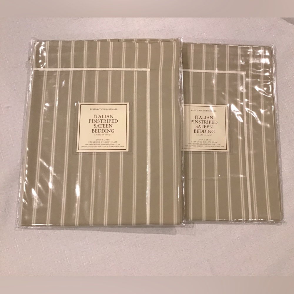 New Restoration Hardware Shams